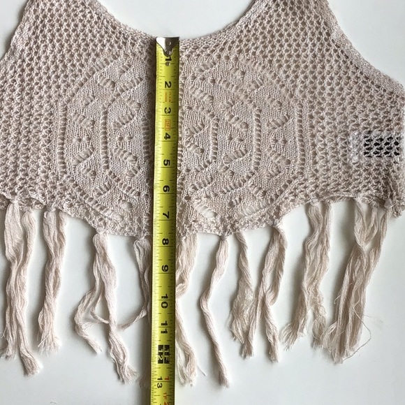 NWOT Knit Crop Top Bathing Suit Cover Up - Picture 9 of 11